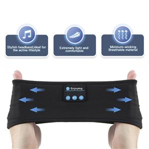 Sleep Soft Ear Mask,Sports Headband with Ultra-Thin HD Stereo Speakers, Unisex, Perfect for Sleeping,Workout,Jogging,Yoga,Insomnia, Air Travel, Meditation Audio Headphone Black Electronic