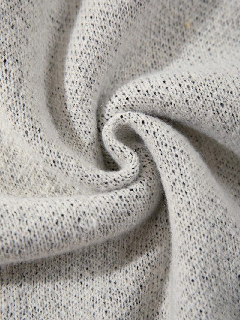 Men's New Casual Loose Fit Knit Sweater, Vintage Commuter Design, High Street Style, Long Sleeve Round Neck Pullover, Knit Tops