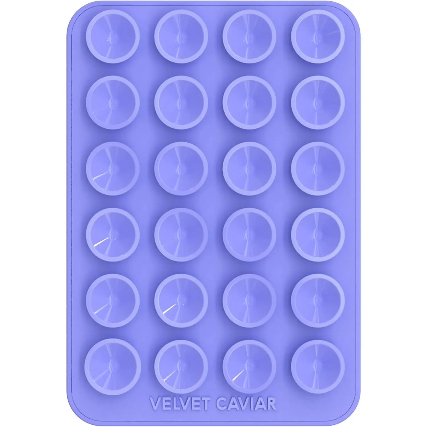Suction Cup Phone Case Mount Compatible with MagSafe Devices Only - Magnetic Silicone Sticky Phone Grip Holder for iPhone Back of Phone - Mirror Gripper (Purple)