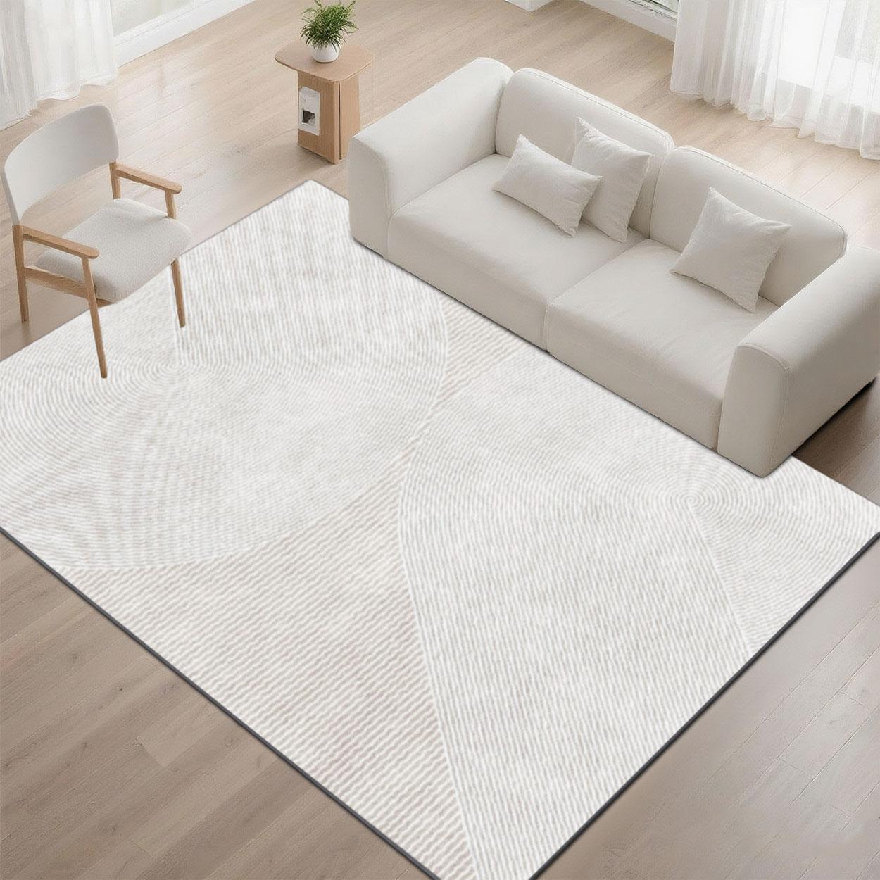 Velvet soft and comfortable patterned printed carpet, Geometric pattern rug, suitable for multiple scenarios, available in various sizes, soft and non-shedding.