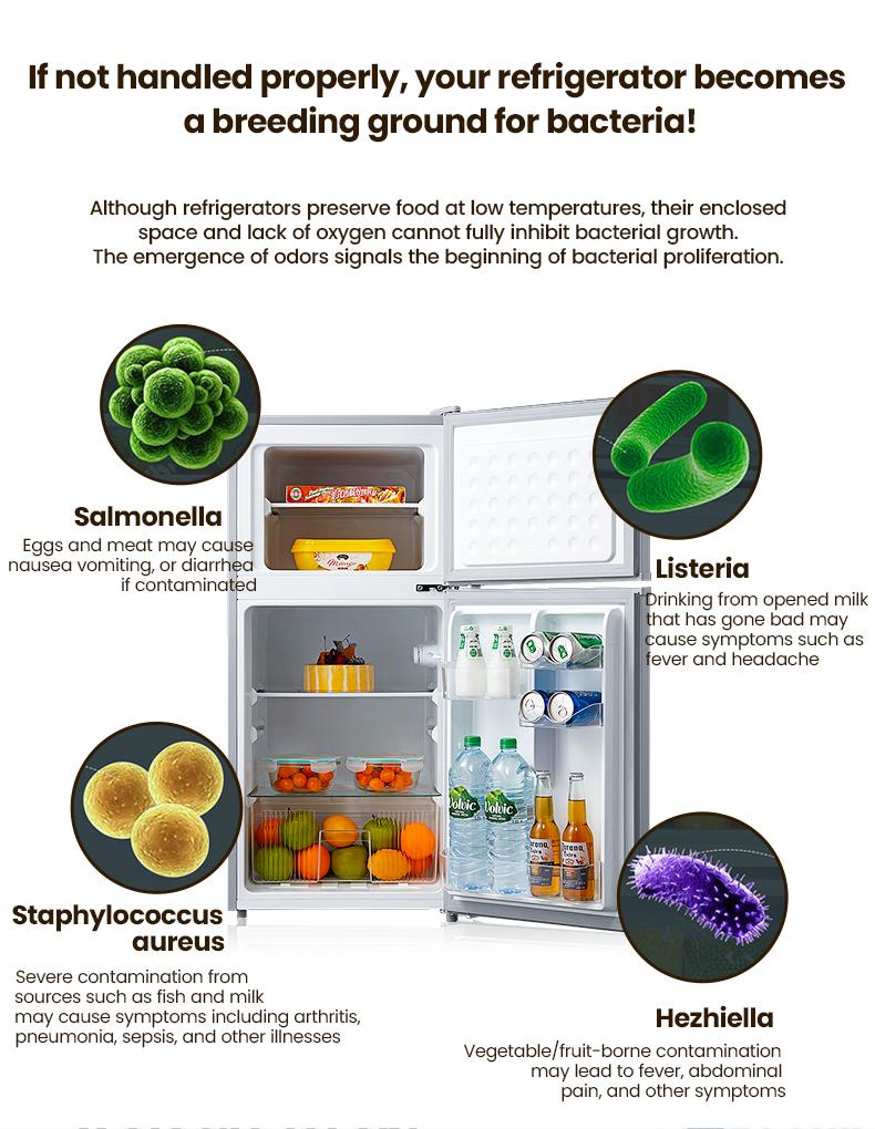 Reusable Fridge and Freezer Deodorizer Unscented Activated Carbon Formula Eliminates Odors Absorbs Moisture Ideal for Refrigerators Freezers Coolers Closets and Trash Can Long-Lasting Performance Universal Fit Extended Food Freshness