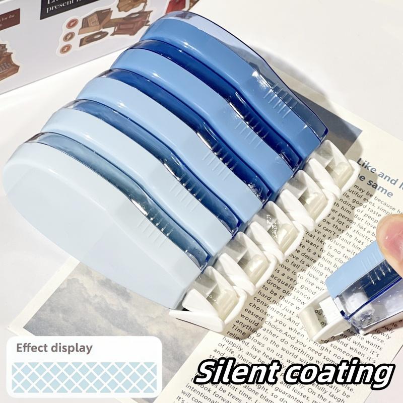 5pcs Transparent Gradient Double-Sided Tape, Multiple Colors, No-Trace Adhesive, Durable Photo Holder, Compact Design, Ideal for Crafts