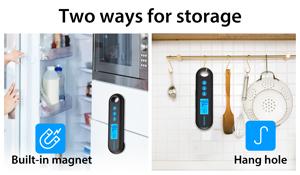 INKBIRD meat thermometer, 3-in-1Bluetooth Wireless thermometer, rechargeable temperature alarm, kitchen utensils,Grill Food Cooking Steel Stainless