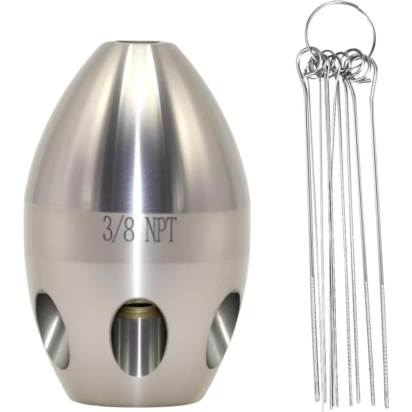 Sewer Jetter for Pressure Washer - 3/8" NPT Nozzle with Needle| Compatible with Drain, Pipe Jetting & Sewer Maintenance
