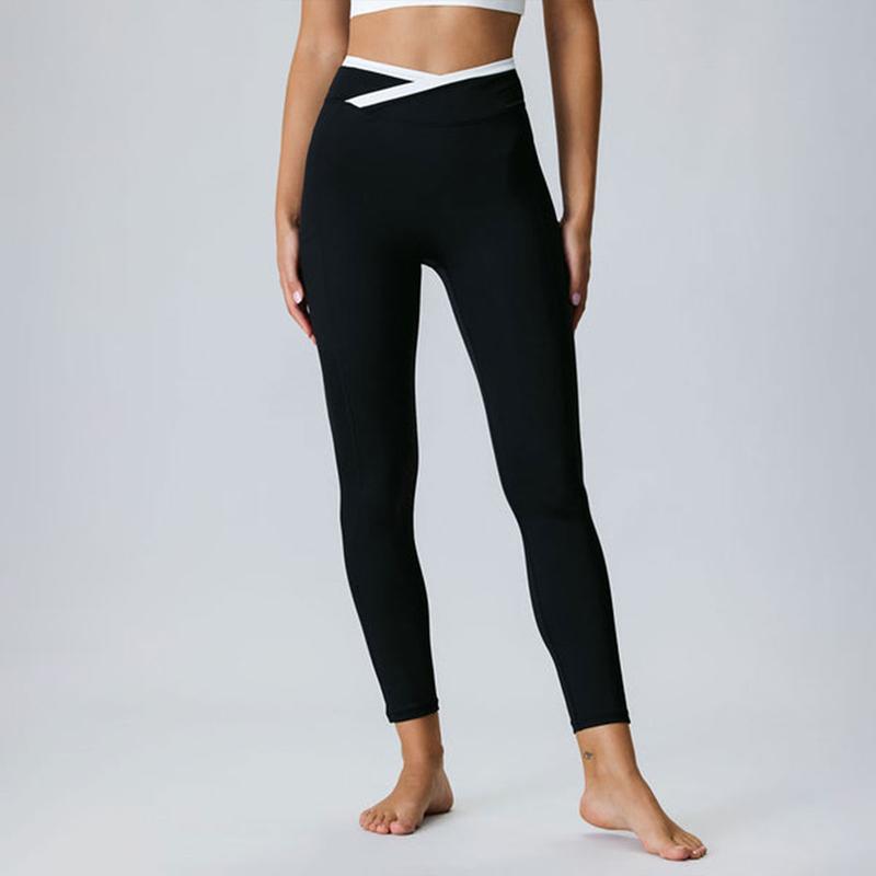 BERLOOK Women's All Seasons Solid Color  High Waist Sports Leggings, Elastic Skinny Pants, Ladies Sportswear Clothing for Indoor Outdoor Wear Breathable Activewear Bottoms Yoga Tracksuit Set