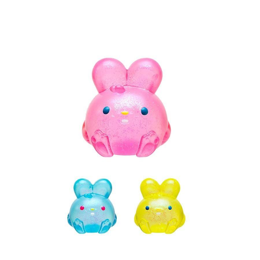 3 Colors Soft Candy Bunny Toy with Jelly Filling, Sensory Stress Relief, Easter Basket Stuffer, Perfect Gift for Kids