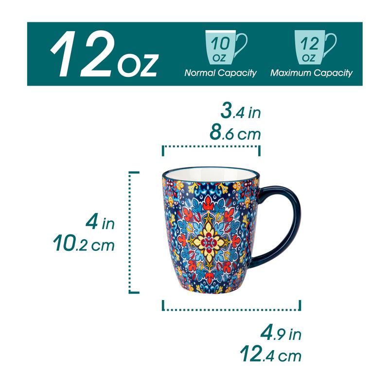 vancasso Simi 16 Oz/12 Oz Multicolor Porcelain Cups for Latte, Hot Tea, Cappuccino, Cocoa, Soup, Dishwasher, Microwave Safe, Set of 6 Ceramic Drinkware Stylish Drinkware Coffee vancasso Simi 16 Oz/12 Oz Multicolor Porcelain Cups for Latte, Hot Tea, Cappuccino, Cocoa, Soup, Dishwasher, Microwave Safe, Set of 6 Ceramic Drinkware Stylish Drinkware Coffee