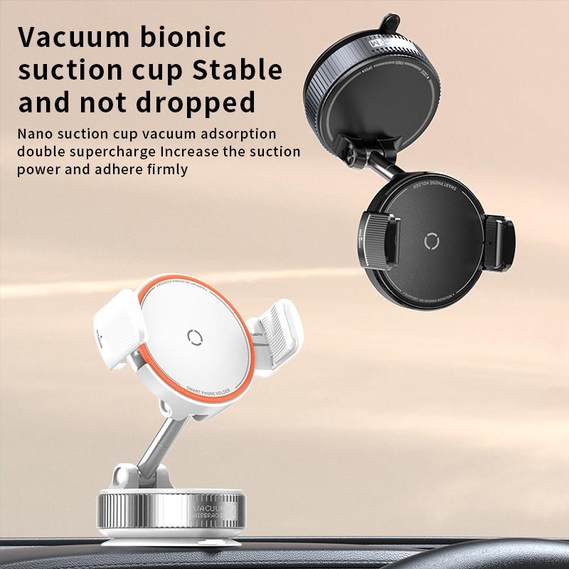 360° Adjustable Vacuum Phone Holder, One-Step Lock, Sticks to All Materials, Hands-Free Mount for Car/gym/mirror, Universal Mobile Accessory