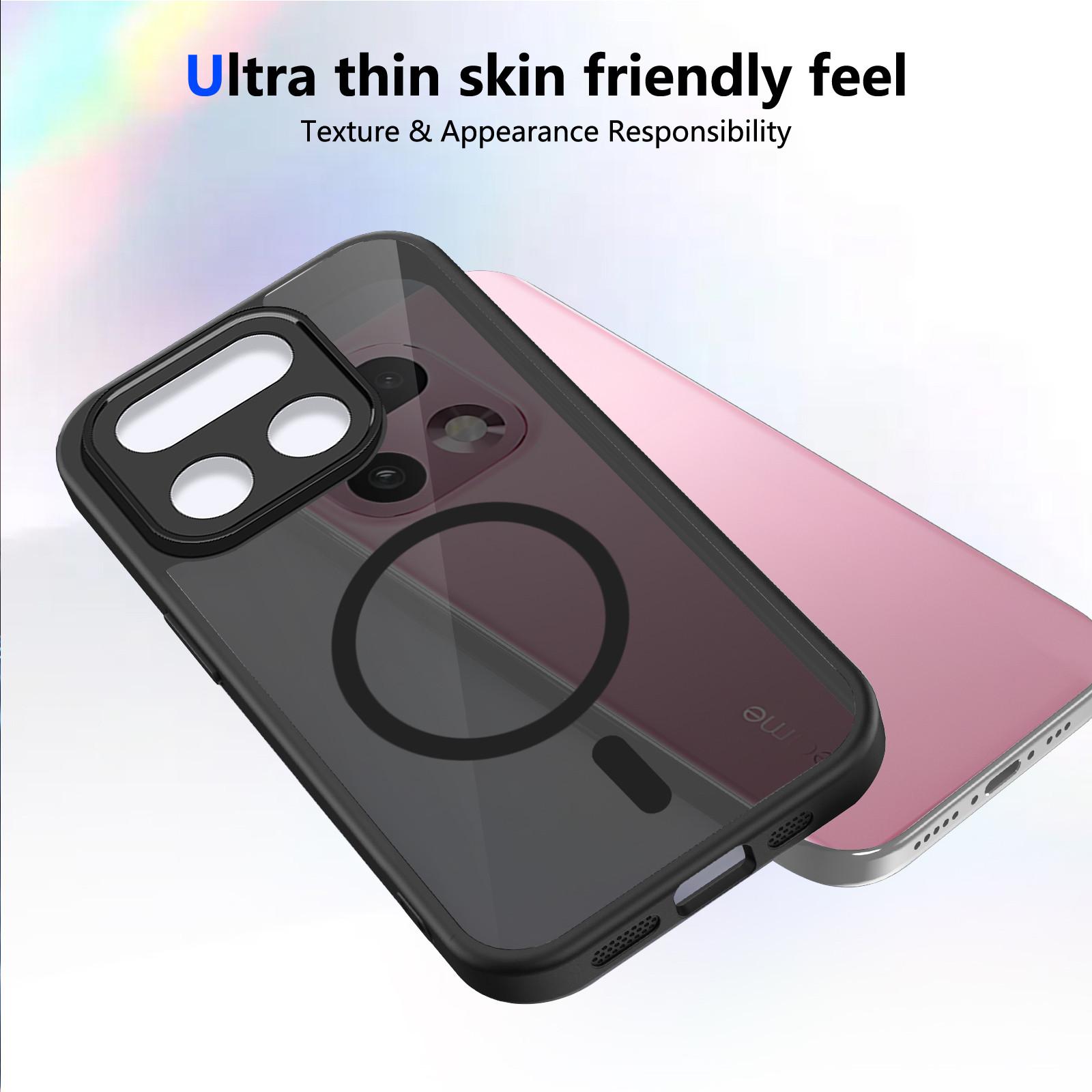 Realme 16 Pro Plus 5g Rmx5131 Case, Magsafe Wireless Charging, Silicone Bumper, Skin Feel Matte Back Cover Case, Anti-Drop Hard Shell Protector