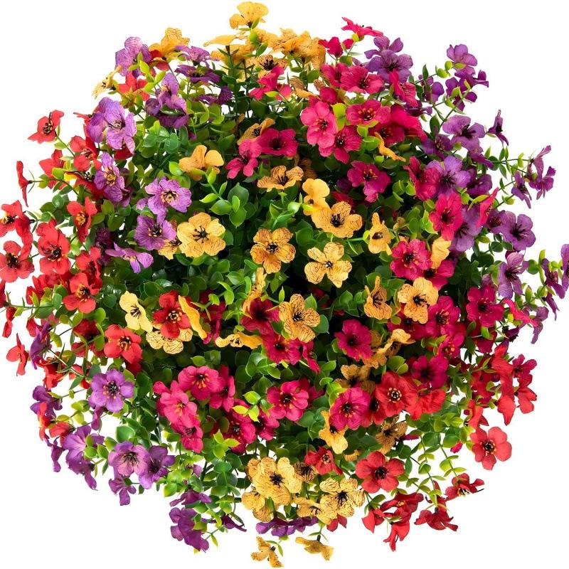 Artificial Flower(12/24pcs/set) Ornaments ,UV Resistant Colorful Simulation Flower Fall Decorations,Home Decorative Bouquet,Garden Party Wedding Decoration Flowers Bouquet Fall Room Decor Artificial Flower(12/24pcs/set) Ornaments ,UV Resistant Colorful Simulation Flower Fall Decorations,Home Decorative Bouquet,Garden Party Wedding Decoration Flowers Bouquet Fall Room Decor