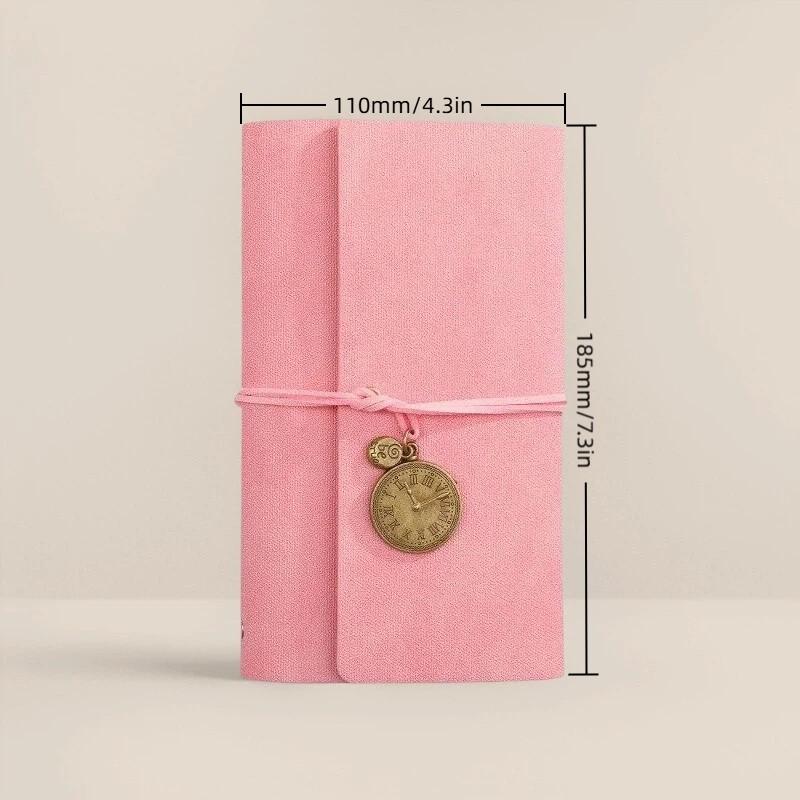 A6 Spiral Notebook Creative Design, Vintage Style Journal for Students, Includes 80 Sheets 160 Pages, Ideal for Notes & Meeting Records