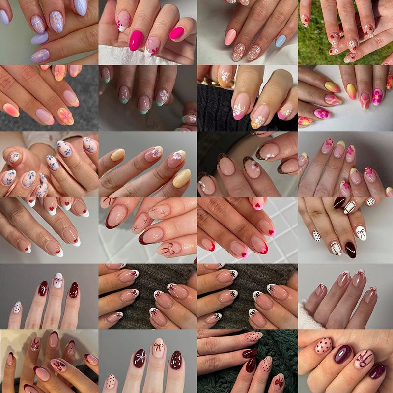 576pcs Short Oval 3D Gel Nail Tips, Mixed Designs, Glossy Finish, Perfect Fit, Summer Use, Daily & Party Nails, Acrylic False Nails Set 576pcs Short Oval 3D Gel Nail Tips, Mixed Designs, Glossy Finish, Perfect Fit, Summer Use, Daily & Party Nails, Acrylic False Nails Set