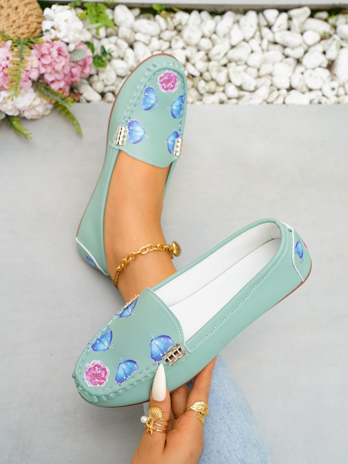 Women's Slip-On Flat Shoes, Soft Sole Loafers, Walking Shoes, Perfect for Spring and Easter, Stylish Casual Footwear, Fashionable Comfortable Shoes, Daily Wear Shoes