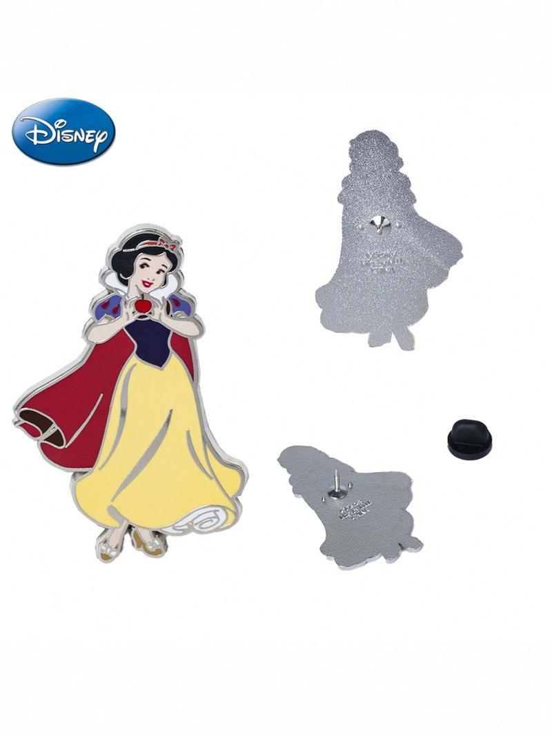 1Pc Disney Officially Licensed Collectible Enamel Princess Brooches Belle Jasmine Ariel and Other Beautiful Pins Cute Small Gifts Dress Accessories Pin for Clothes Bag Charm for Women Family Friends