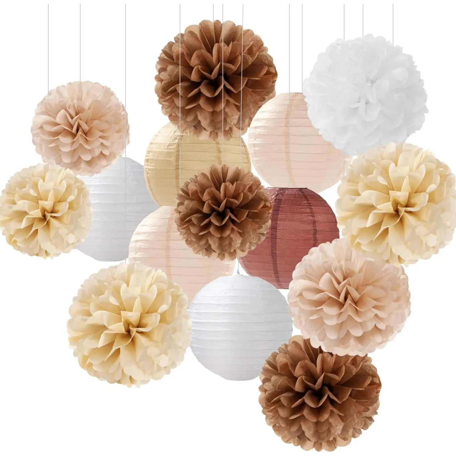 Coffee Champagne Apricot Gray White