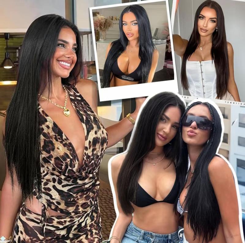 [AISI HAIR] 5X7 Synthetic  Lace Front Wig  ,Straight HD Lace Wigs 22 Inch Long Brown Wig Pre-Plucked Synthetic Wigs For Women
