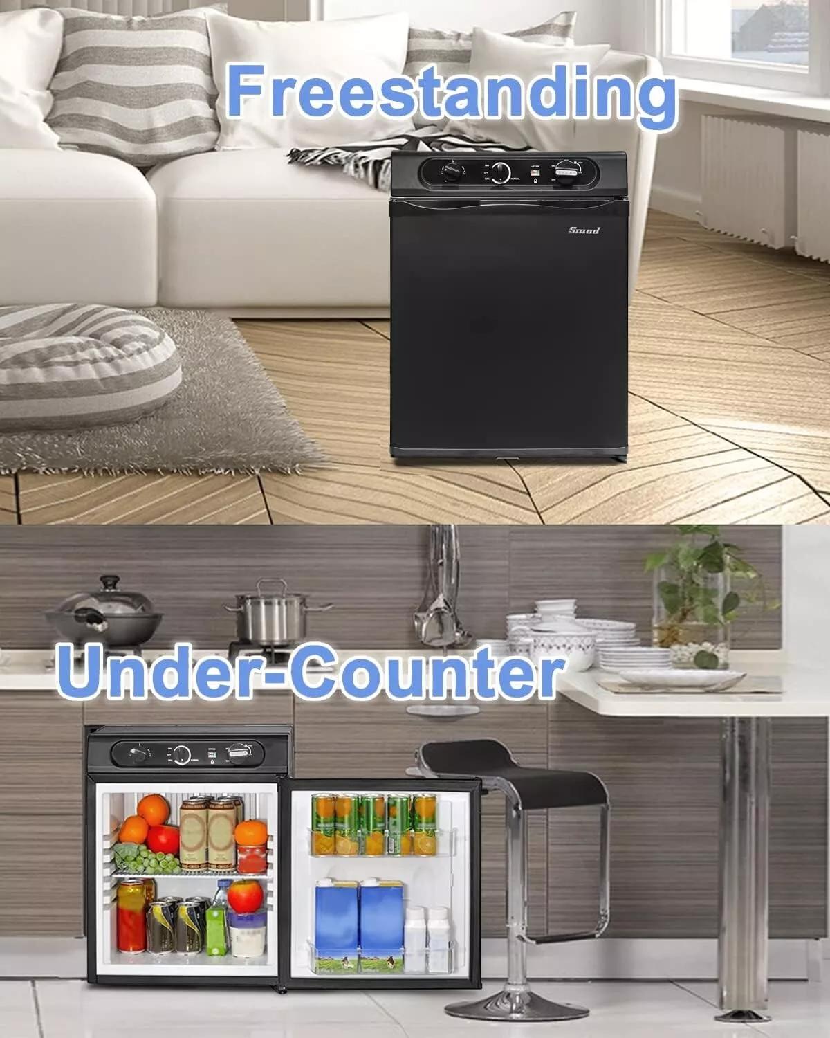 Smad 3 Way Gas Fridge Propane/AC/DC 12V 110V Motorhome 40L Leisure RV Cooler