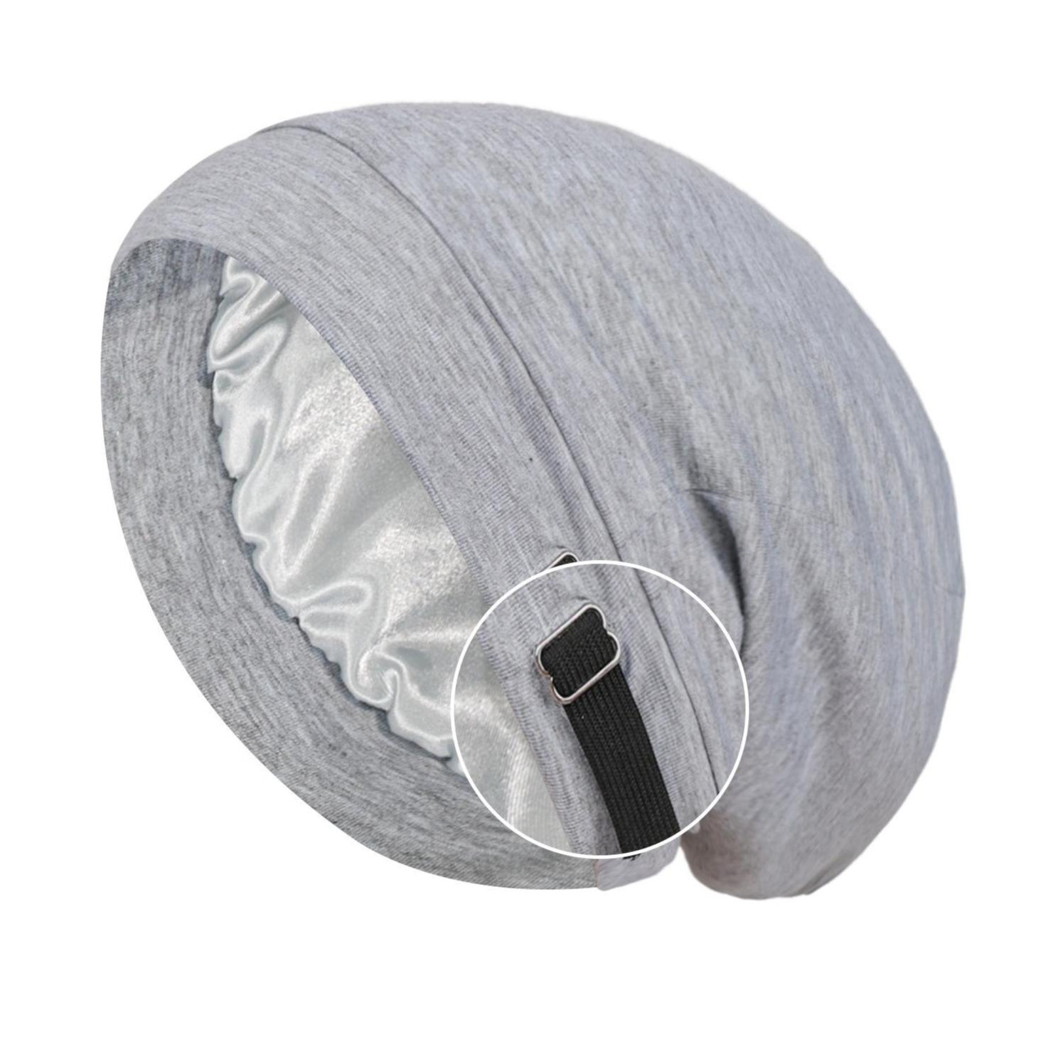 Adjustable Satin Lined Sleep Bonnet for Women, Anti-Frizz Anti-Tangle Hair Protection Night Cap, Soft Breathable Sleeping Hat for Curly Natural Braided Hair, Travel Hair Care Head Cover,camping essentials