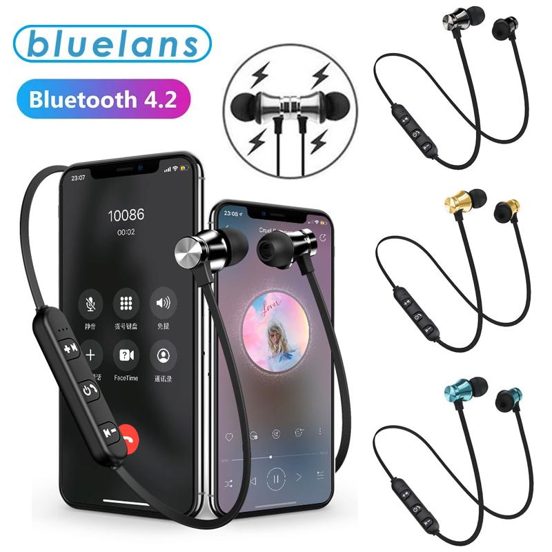 Bluetooth 4.2 Wireless Earphone Sports Headset Waterproof Earbuds Neckband Magnetic Headphone With Mic For Samrtphones