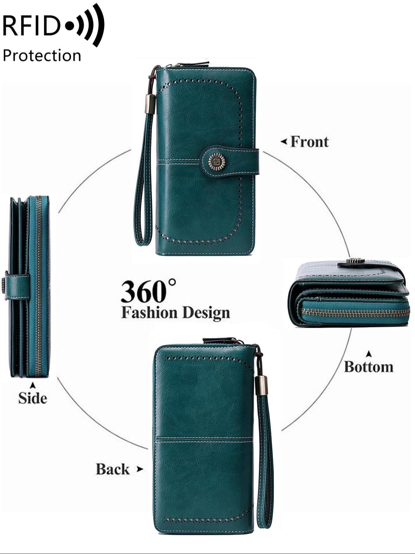 Women's Vintage Card Holder, Large Capacity Zipper Card Holder, Multi Card Slot Card Holder, Casual Trendy Versatile High-quality Daily Wallet