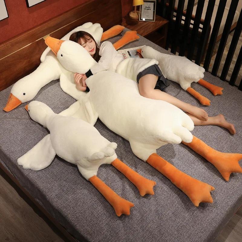 Funny Goose Soft Plush Stuffed Animal Toy, 35-130cm Stuffed Animals, Multi-Use Sleeping Pillow & Sofa Cushion, Ideal Gift for Kids for Birthday & Holiday Occasions