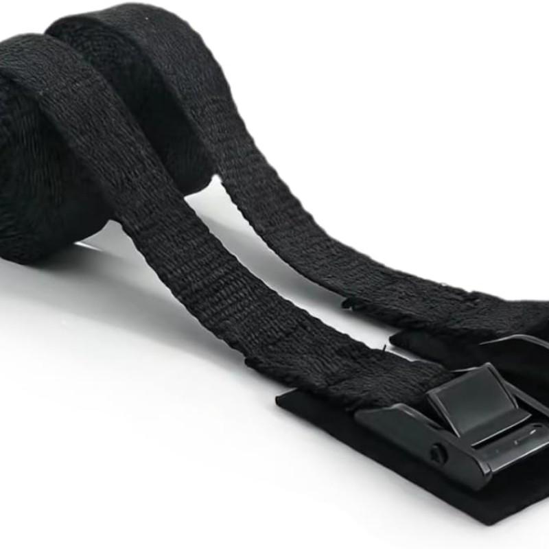 2-Pack Ratchet Straps with Anti-Scratch Pads, Safety Fixed Strap, Quick Release Buckle, for Motorcycles, Cargo, Kayaks, Boats, 78 Inches