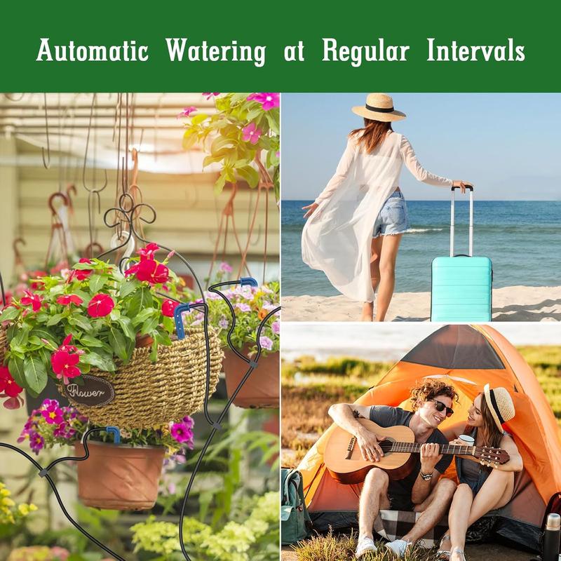 Solar Drip Irrigation System for Garden,2025 Latest Irrigation System for Potted Plants,Supported Automatic Watering System for The Balcony, The Plant Bed and The Green House