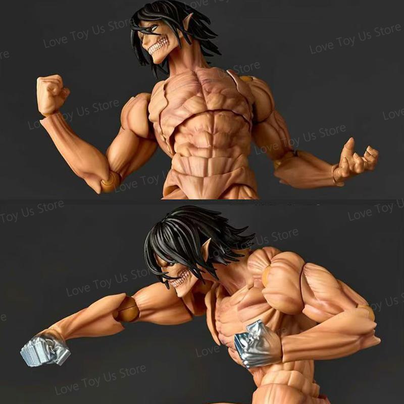 Armored Titan Figure – Revoltech Amazing Yamaguchi Attack on Titan – Movable Anime Action Figure Toy