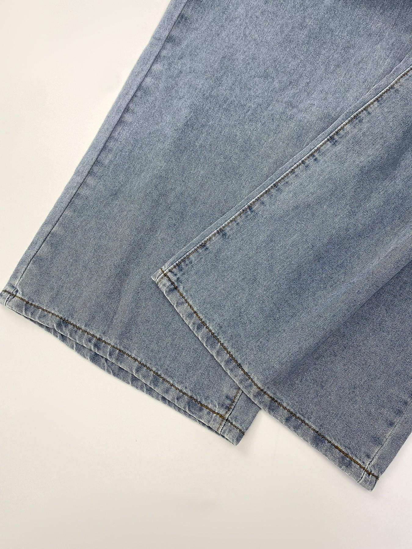 Women's Denim Two-Piece Set, Vintage Tie-Back Short Top, Wide Leg Pants, Casual Loose Fit, Summer
