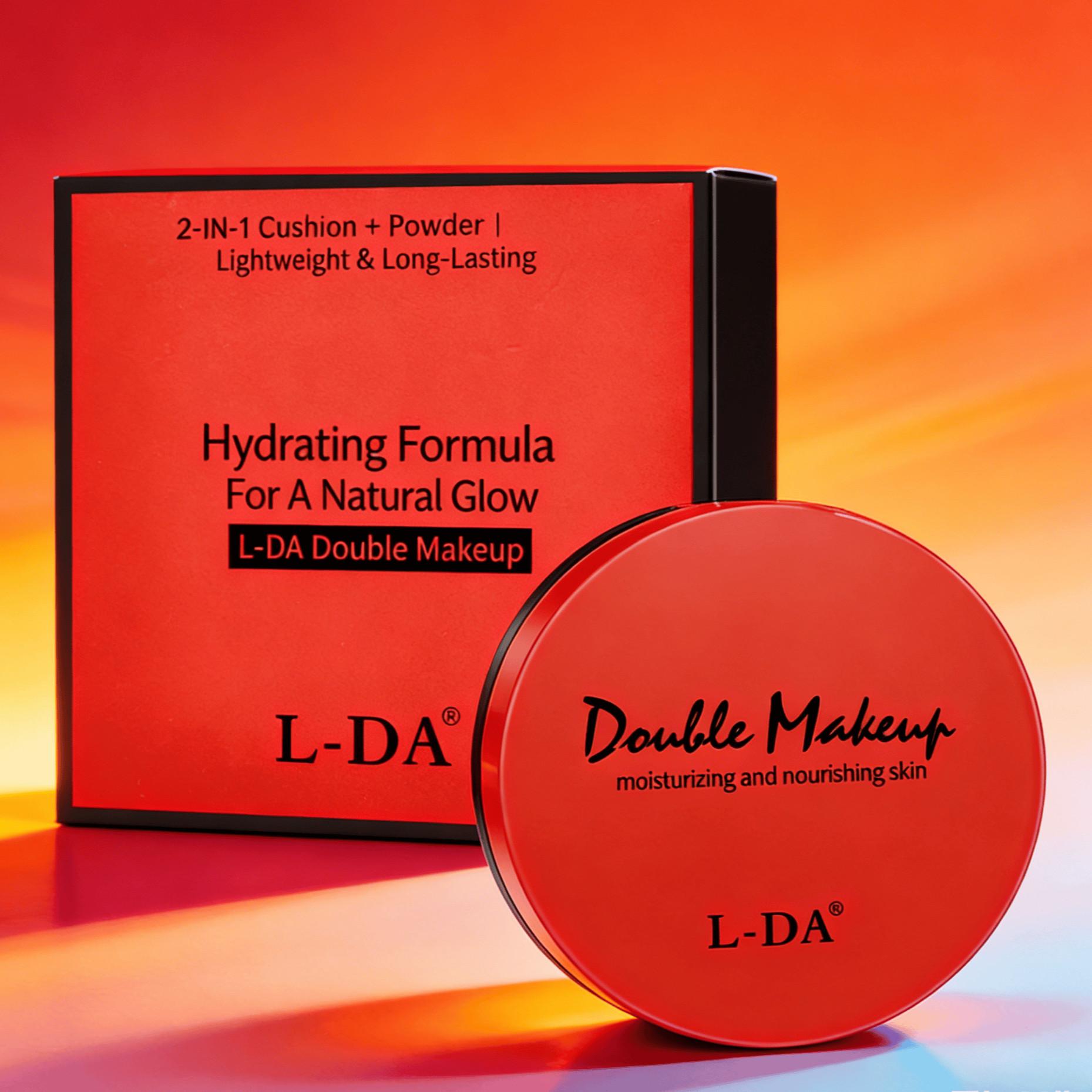 Double Layer Cushion Bb Cream Liquid Foundation, High Coverage Long-Lasting Matte Finish, Transfer-Resistant Formula, Suitable for Combination Skin