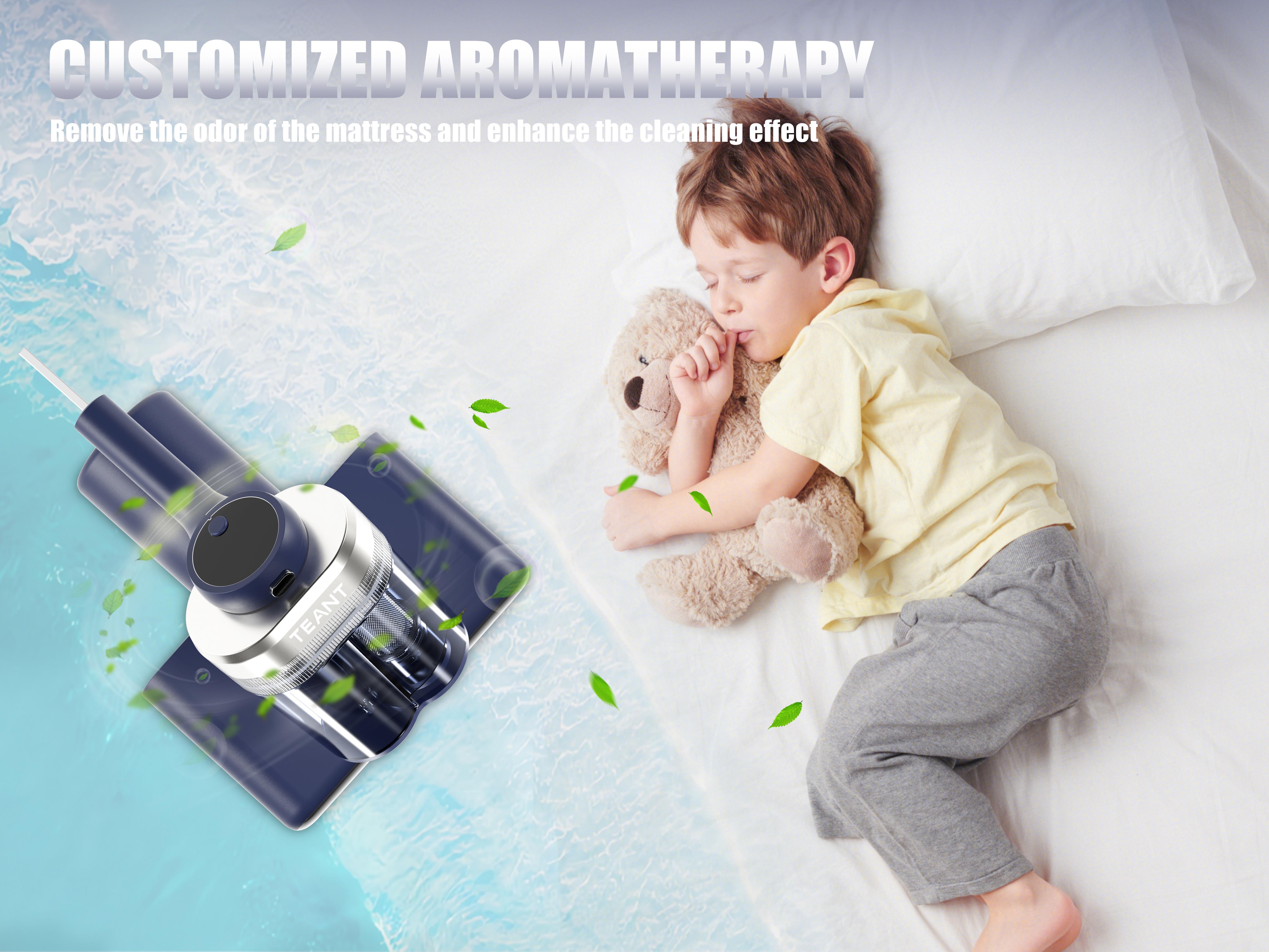 【summervibes】Teant Mattress Vacuum Cleaner for Dust Mites, 16Kpa Powerful Suction, LED Display & UV-C Light, 149°F Hot Air Sterilization & ith Aroma Tablet, Double-Cup Handheld Vacuum with HEPA Filter for Bed, Sofa, Pet Hair deep cleaner Lightweight 【summervibes】Teant Mattress Vacuum Cleaner for Dust Mites, 16Kpa Powerful Suction, LED Display & UV-C Light, 149°F Hot Air Sterilization & ith Aroma Tablet, Double-Cup Handheld Vacuum with HEPA Filter for Bed, Sofa, Pet Hair deep cleaner Lightweight