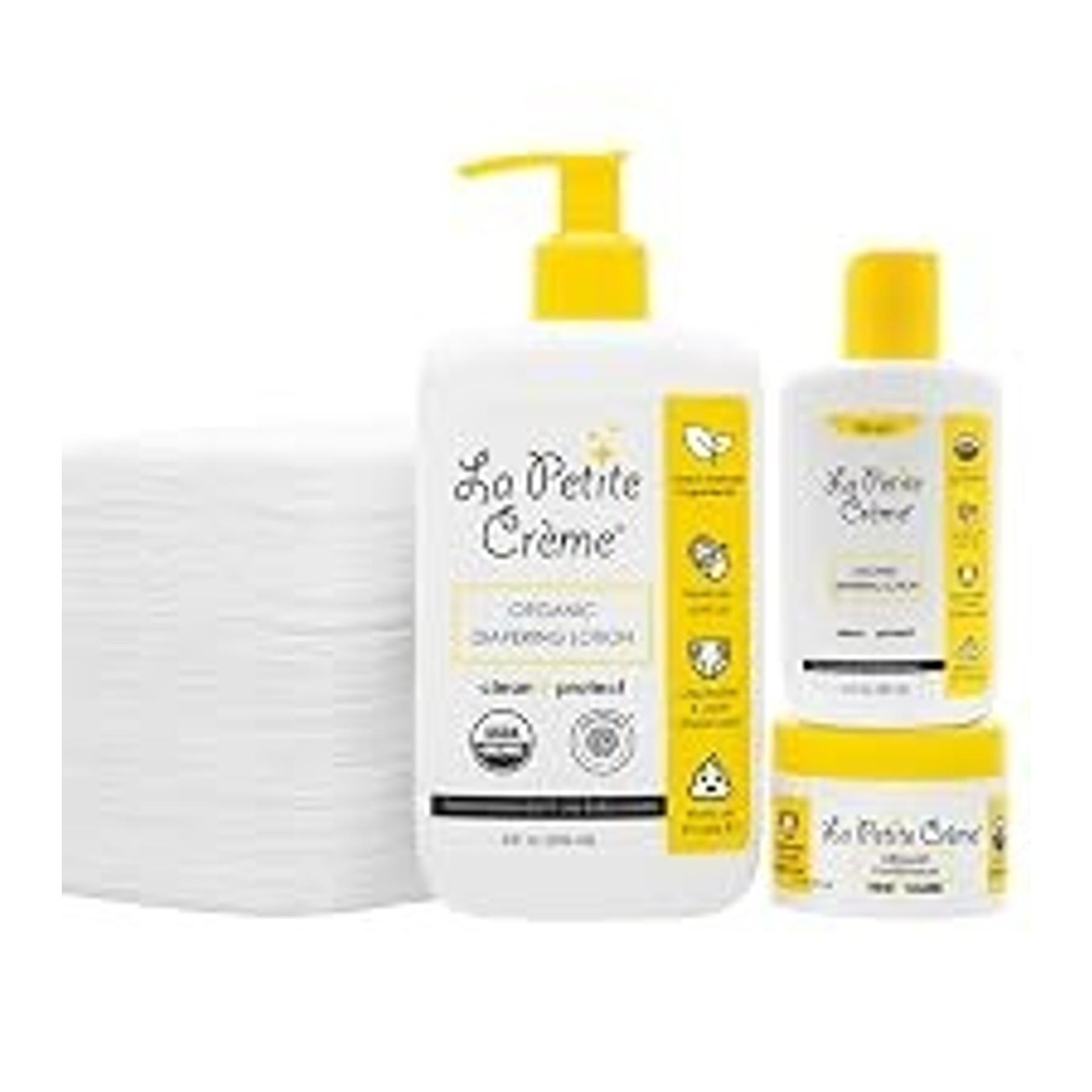French Organic Diaper Balm (4 oz) - Healing & Nourishing Diaper Cream - Gentle & Safe Liniment Baby Lotion - USDA Certified Organic - Baby Essentials for Newborn(Gift)