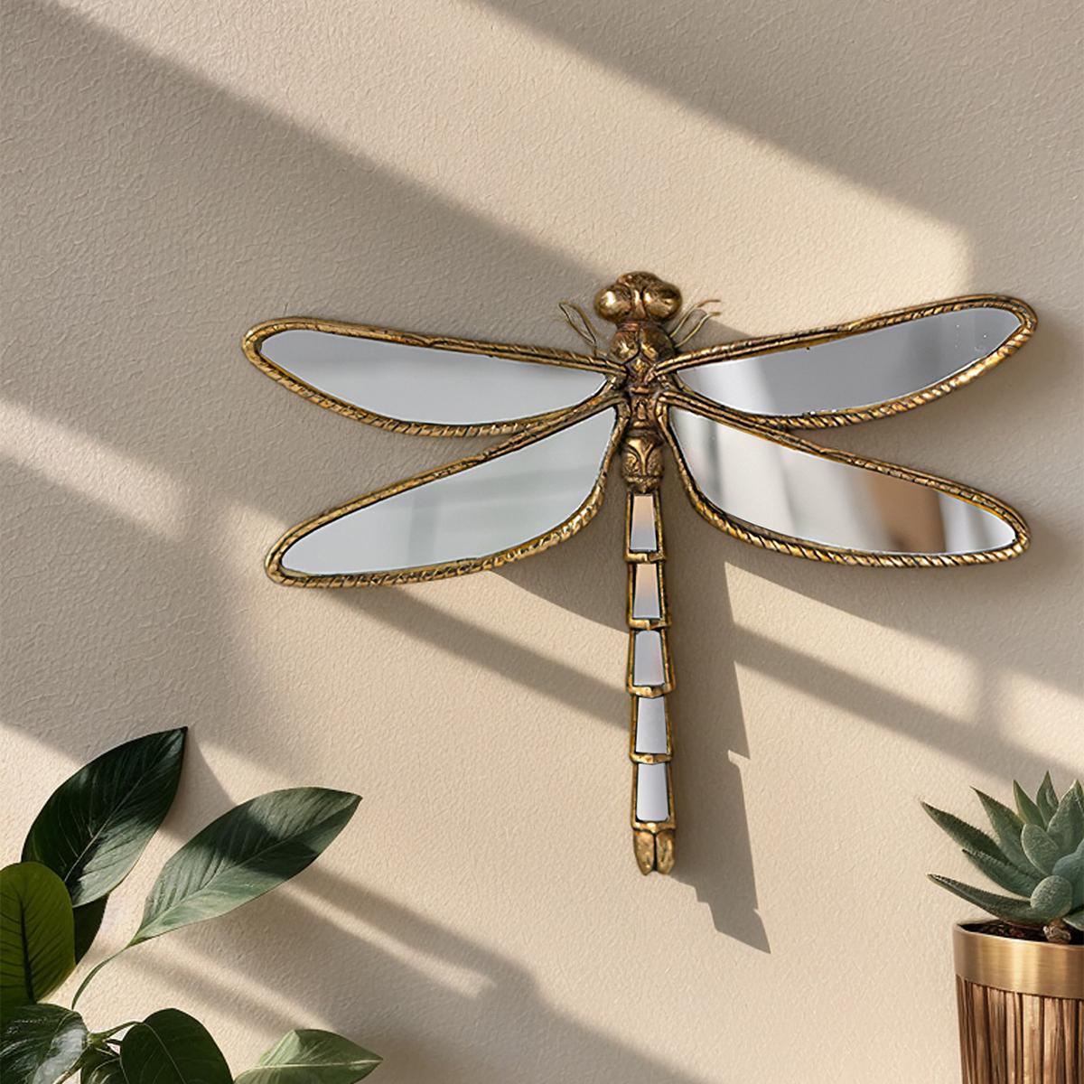 Vintage Resin Dragonfly Wall Hanging Decor, Interior Wall Decor, Creative Background Decoration for Living Room, Home Hotel Insect Museum Gift #GLOBAL PICKS