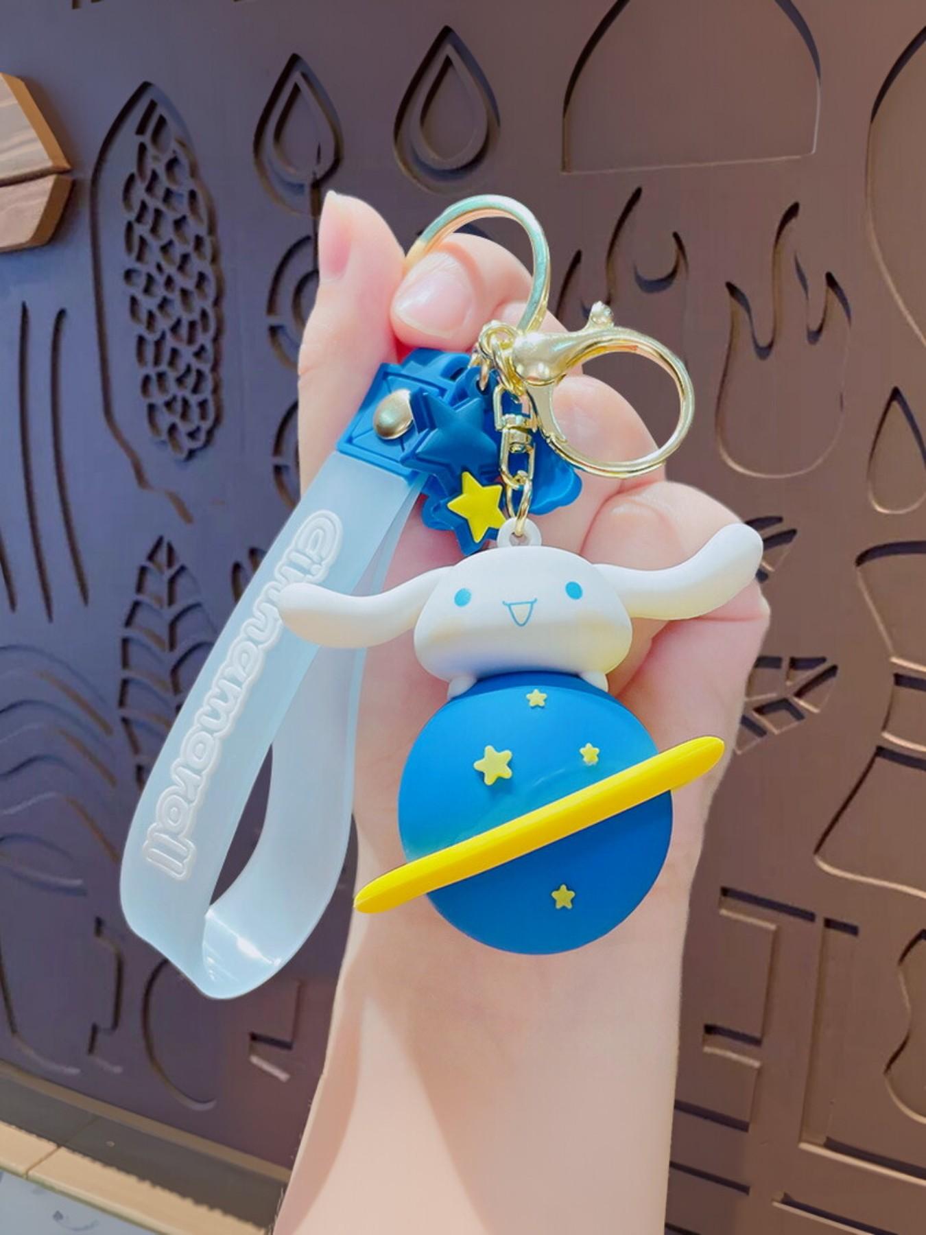 Creative Cartoon Universe Large Ear Dog Keychain, Cute Gingerbread Dog Car Bag Pendant, Small Gift, Holiday Gift, Fun Accessory