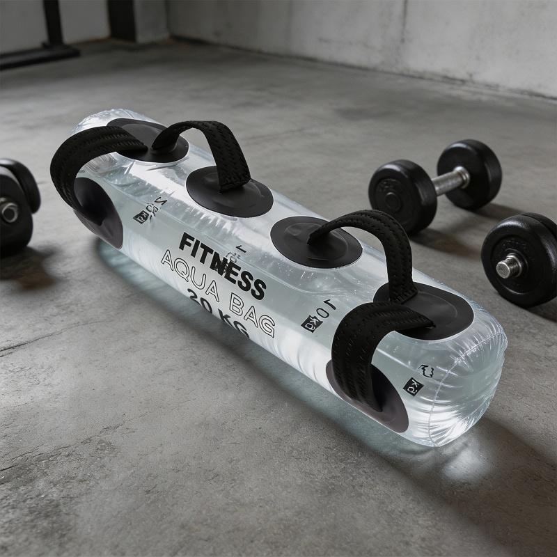 25kg Fitness Aqua Water Bag Portable Adjustable Weight Training Equipment Core Stability Strength Workout for Home Gym Squat Row Snatch Curl Jerk