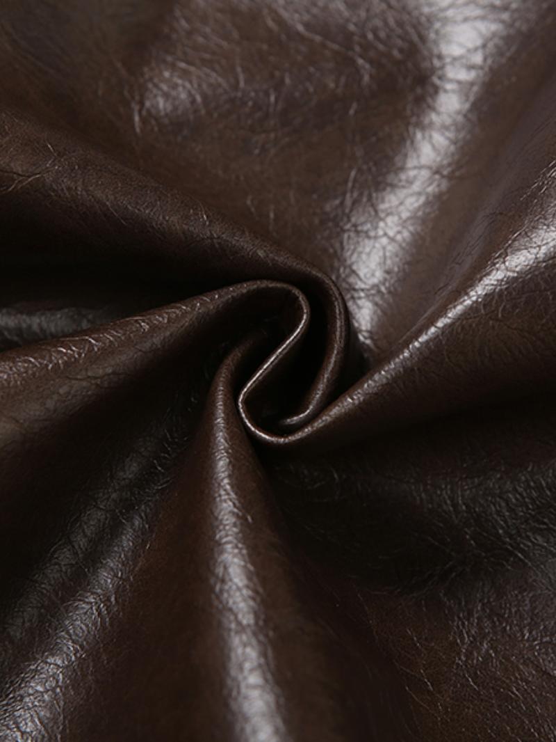 Women's High Neck PU Leather Jacket, Slim Fit Short Zipper Coat, Fall & Winter Fashion Outerwear, Casual Stylish Design