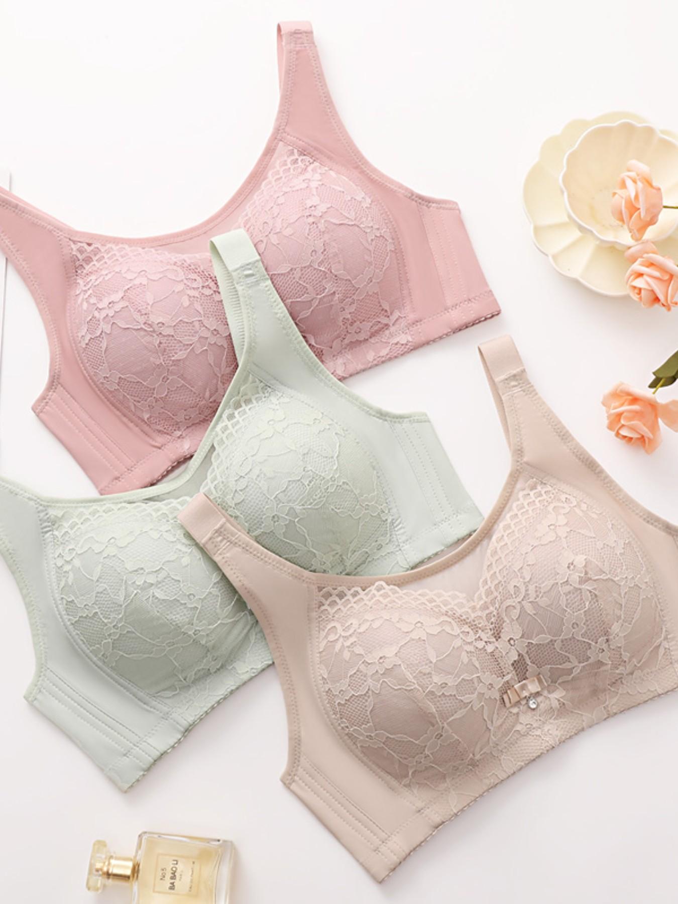 Comfortable Breathable Backless Chic Bralette Set, Large Bust Concealer, Anti-Sagging, Fixed Cups, No Magnetic, No Steel Ring, 5 Pieces