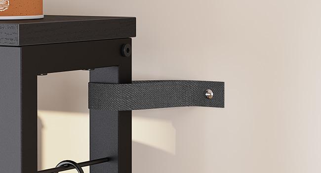 HOOBRO Bakers Rack Microwave Stand with Trash Can Bin Cabinet, 5-Tier Kitchen Organiser Storage Shelf Cabinet with Power Outlet, Tall Coffee Bar Table Station for Dining Room, Living Room#springtok