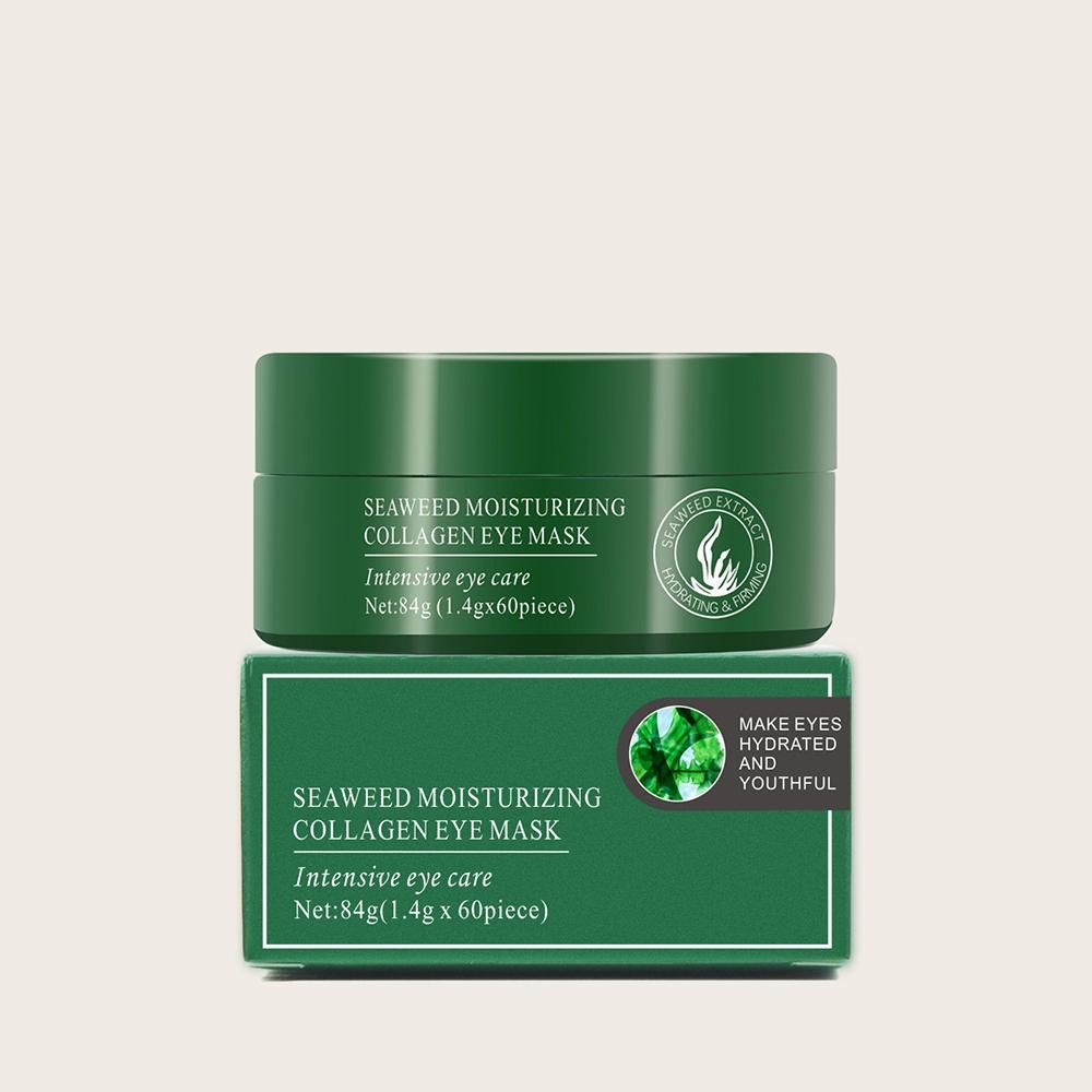 Seaweed Moisturizing Collagen Eye Mask, 60pcs/set Moisturizing Eye Masks, Moisturize Skin, Eye Care Product for Dark Circles, Puffiness