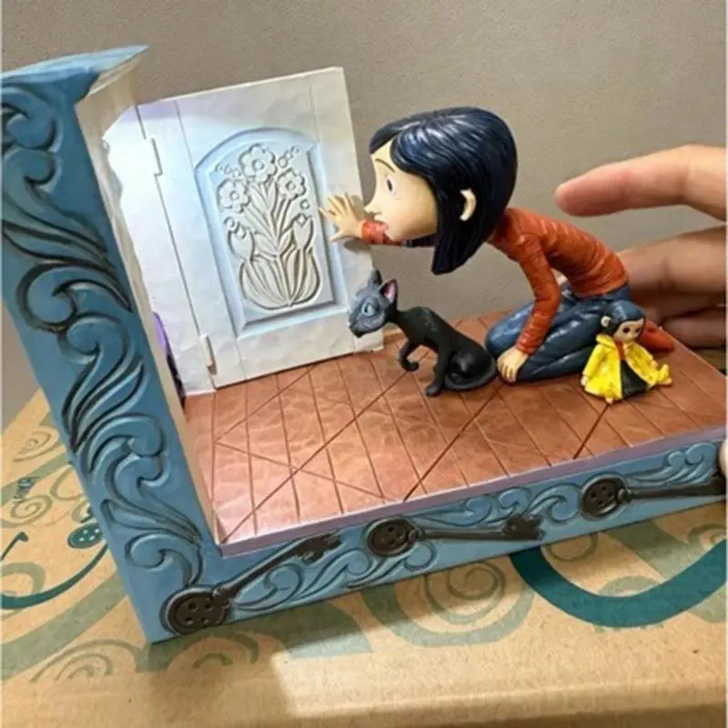 2026 New hot item Coraline Black Cat Collectible Action Figure Pvc Statue Desktop Ornament Home Decor Animation Collectors Ideal Exquisite Gift