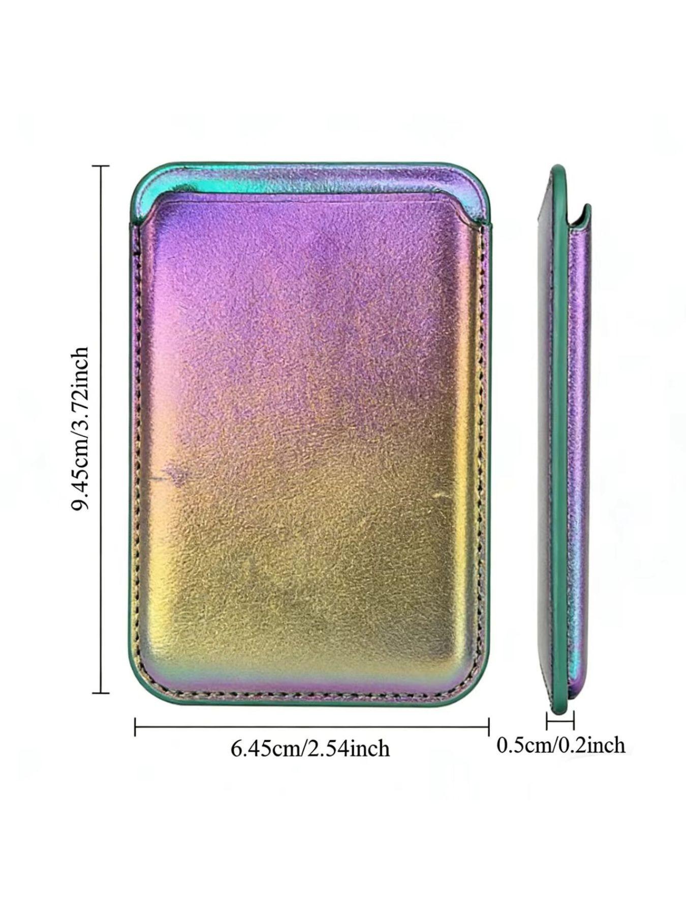 Apple Series Magnetic Leather Card Holder Wallet, Compatible with Apple Magsafe Case Accessories, Non-Toxic Classic Style Phone Cover