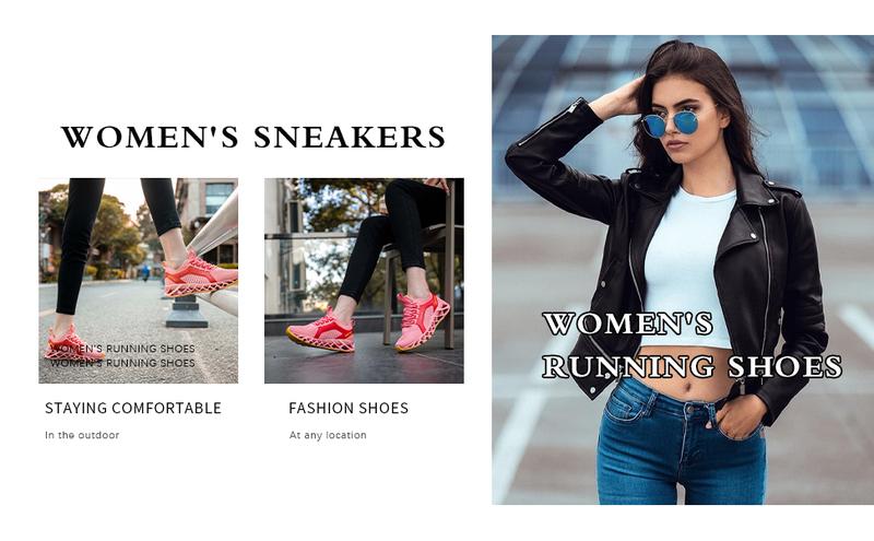 Womens Running Shoes Athletic Tennis Sneakers Sports Walking Shoes Durable Sole Footwear