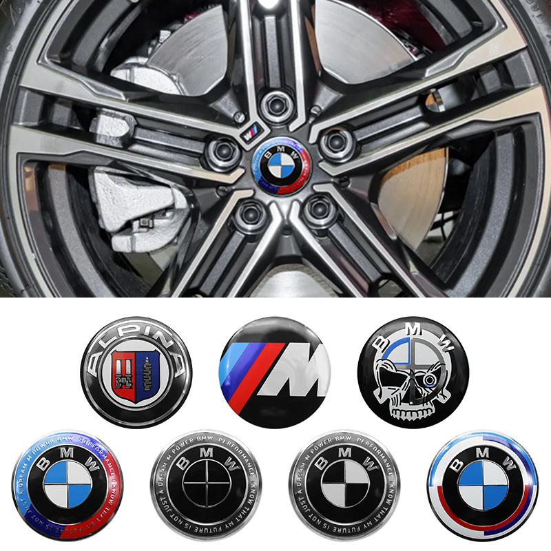 4Pcs 56mm 60mm 65mm Car Styling Wheel Center Hub Caps Stickers Car Decorative Sticker Emblem Badge For BMW M E36 E39 E46 E30 E34 E53 E90 E60 E70 E87 E92 F10 F20 F30 X1 X3 X5 X6 Accessories Car Decals