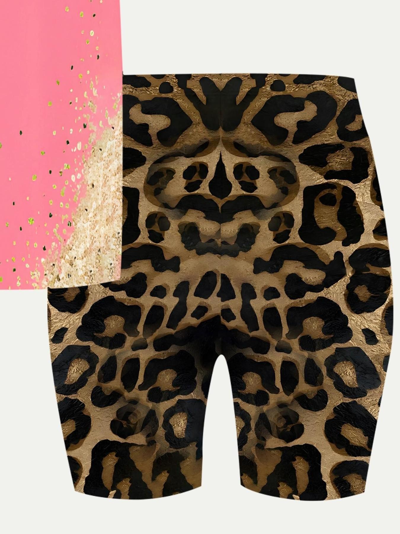 Girls' Fashion Short Pants Set, Cute All-Over Print, 2-Piece Teen Girl Street Style, Summer School, Matching Sibling Wear