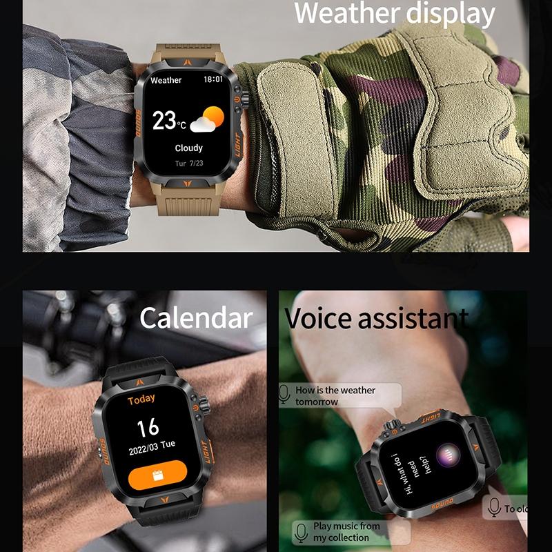 Multi-functional Smart Watch with Flashlight Compass, Fashionable Digital Watch with Heart Rate Monitoring & Sleep Tracking, Sports Watch with Multiple Sports Modes for Women & Men Multi-functional Smart Watch with Flashlight Compass, Fashionable Digital Watch with Heart Rate Monitoring & Sleep Tracking, Sports Watch with Multiple Sports Modes for Women & Men