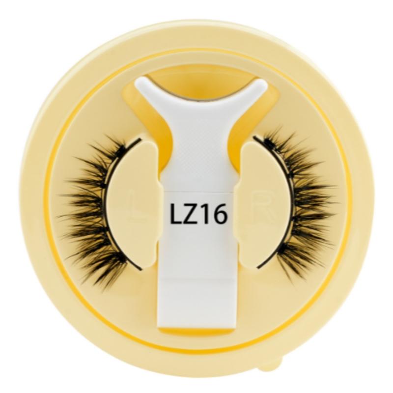 Magnetic Cat Eye False Eyelashes Reusable Waterproof Natural Thick No Glue Needed, Cross Design, Easy Application, Perfect for Daily Wear