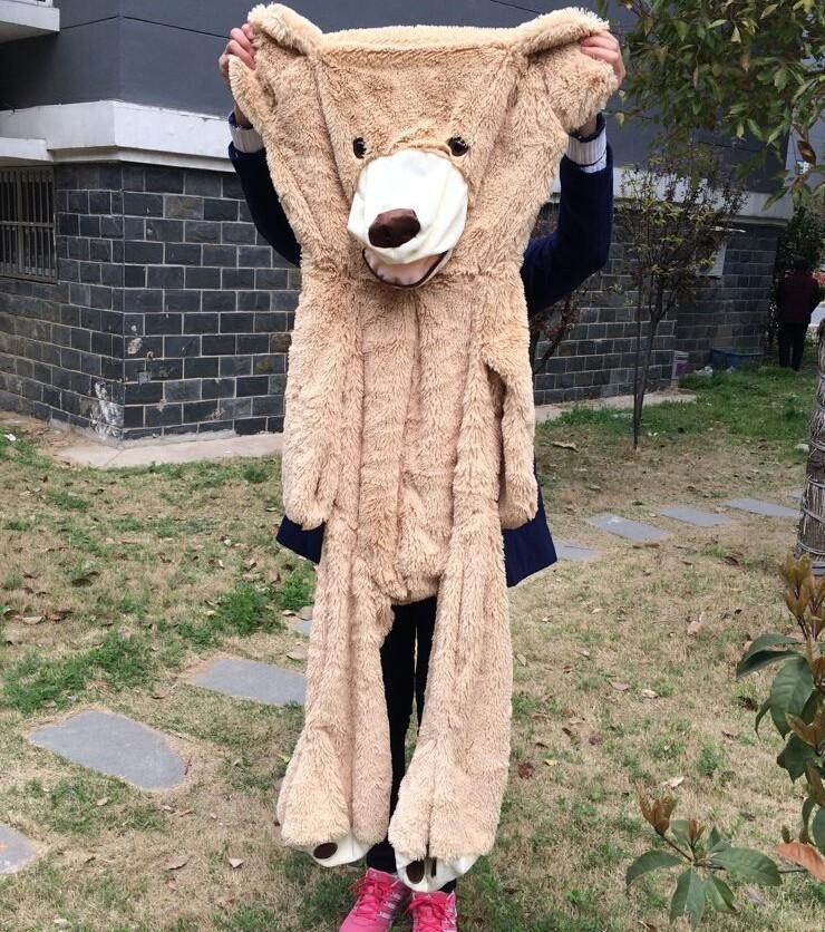 100cm-200cm America Giant Teddy Bear Plush Toys Soft Teddy Bear Skin Popular Birthday & Valentine's Gifts For Girls Kid's Toy