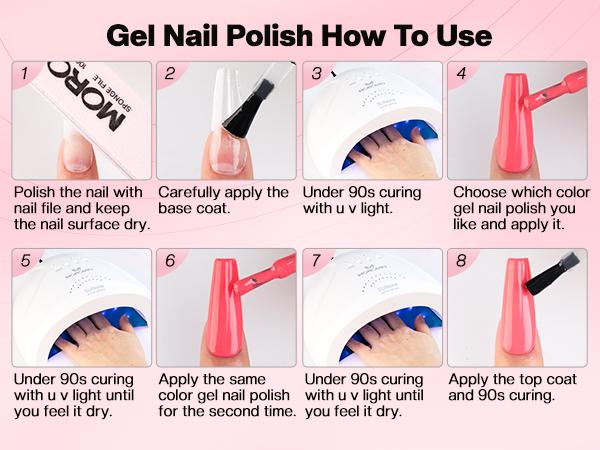 Morovan Blossom Series Acrylic Nail Kit with UV Lamp 4Colors Gel Polish 12Glitter Powder Complete Tools for Beginners Manicure Cuticles