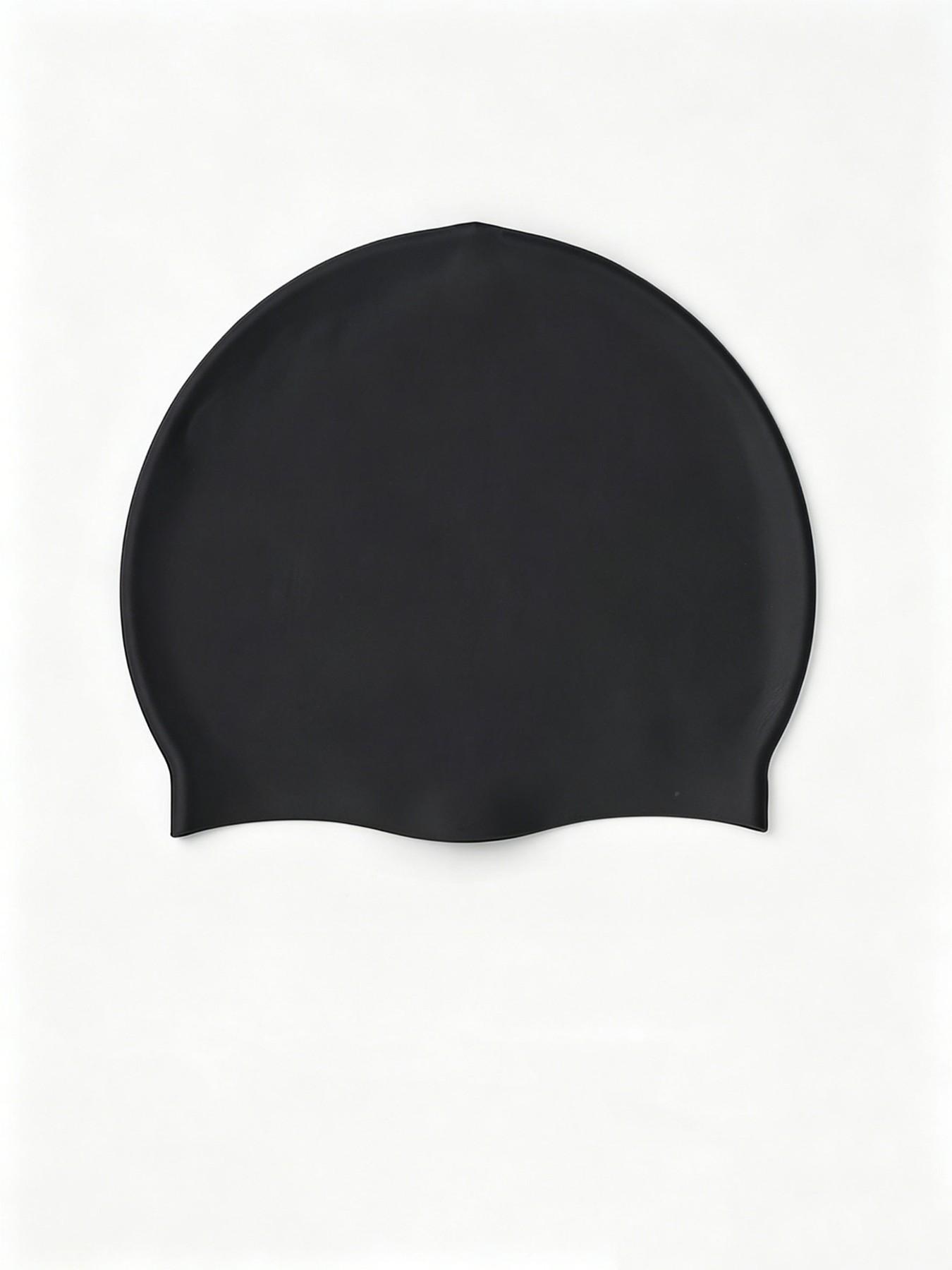 Women's Waterproof Swim Cap, Comfortable Silicone Ear Protection, Large Size for Long Hair, Adult Swimming Hat for Men and Women