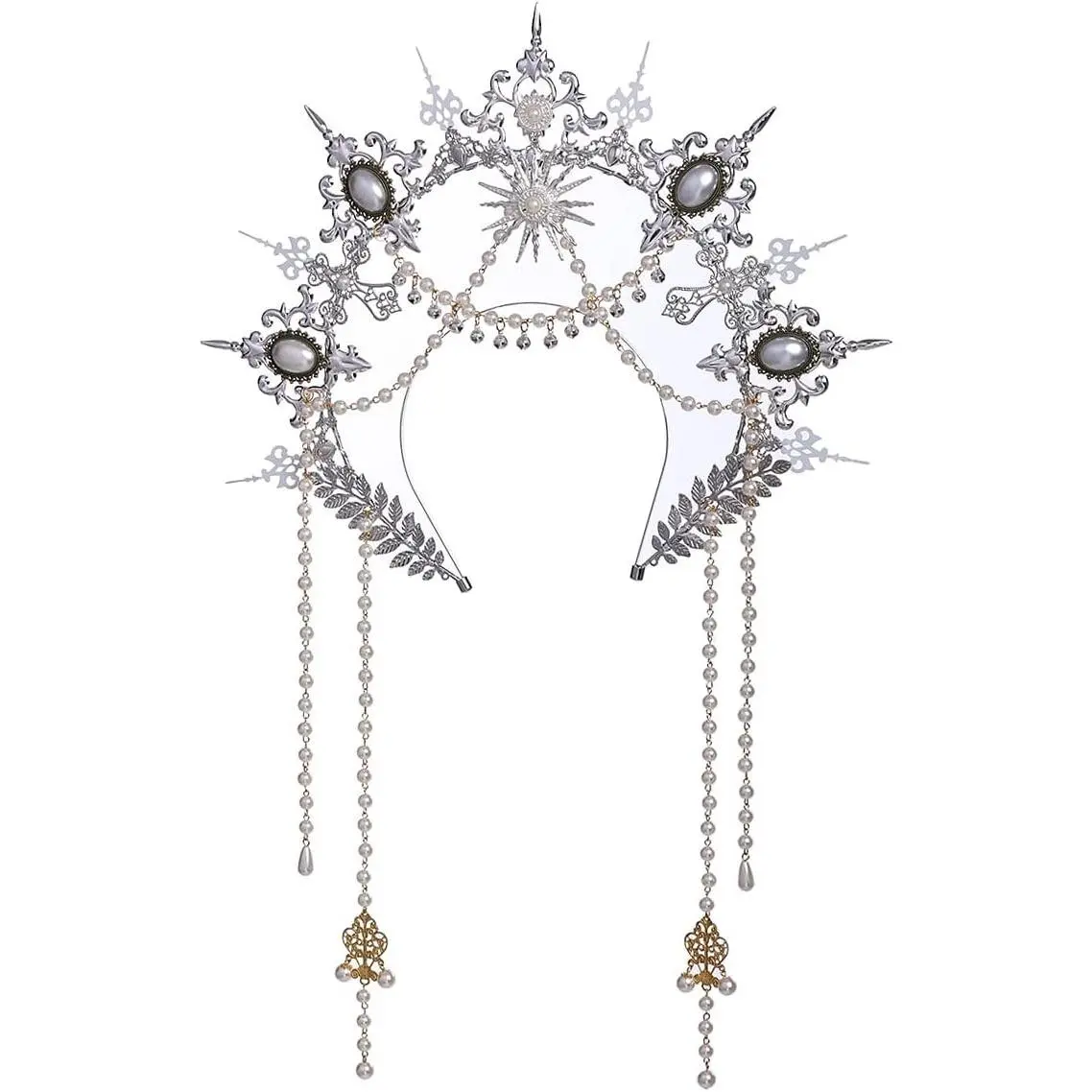 Women's Halo Crown Mary Goddess Headband Halloween Costume Headpiece(Gift)